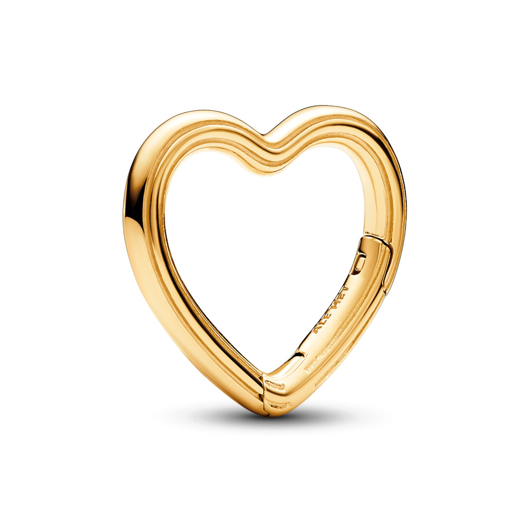 PANDORA ME 14k Gold Plated Heart Openable Link 760081C00