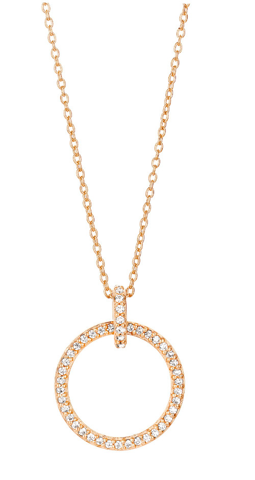 SPIRIT ICONS Collier Trend Silber Rosévergoldet Zirkonia 10014-45