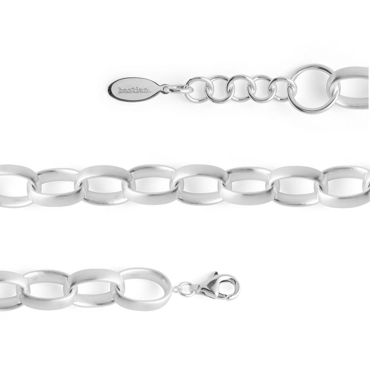 Bastian Inverun Armband 925/- Silber Rhodiniert 44401