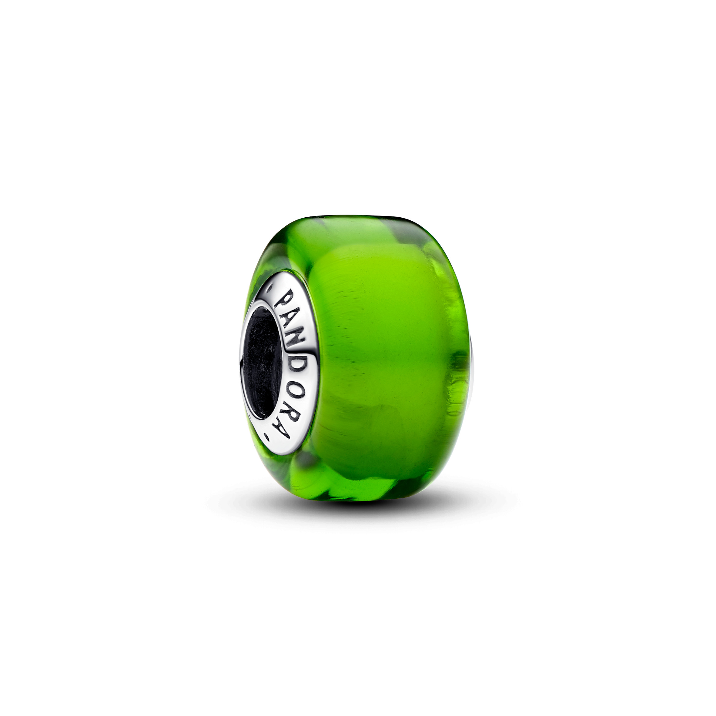 PANDORA Charm Silber Mini Green Murano Glass 793106C00
