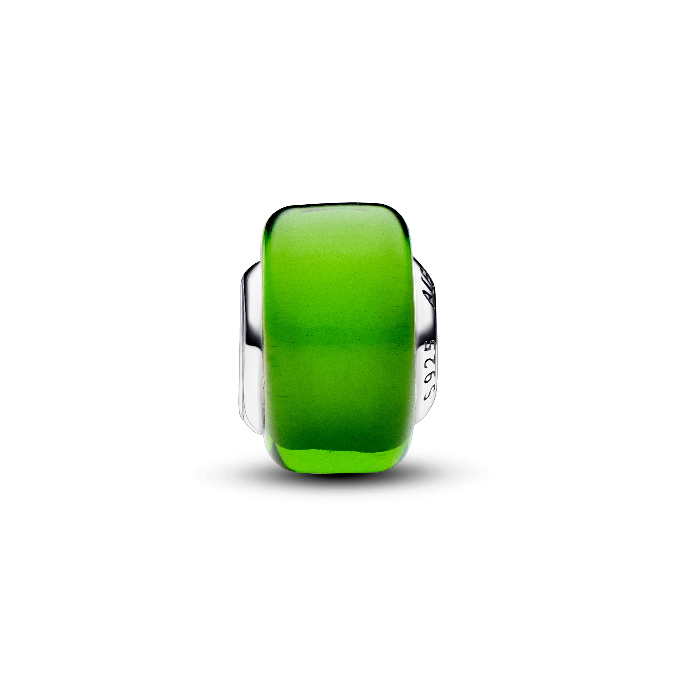PANDORA Charm Silber Mini Green Murano Glass 793106C00