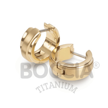 Boccia Ohrschmuck Creole Titan Gold 0560-05