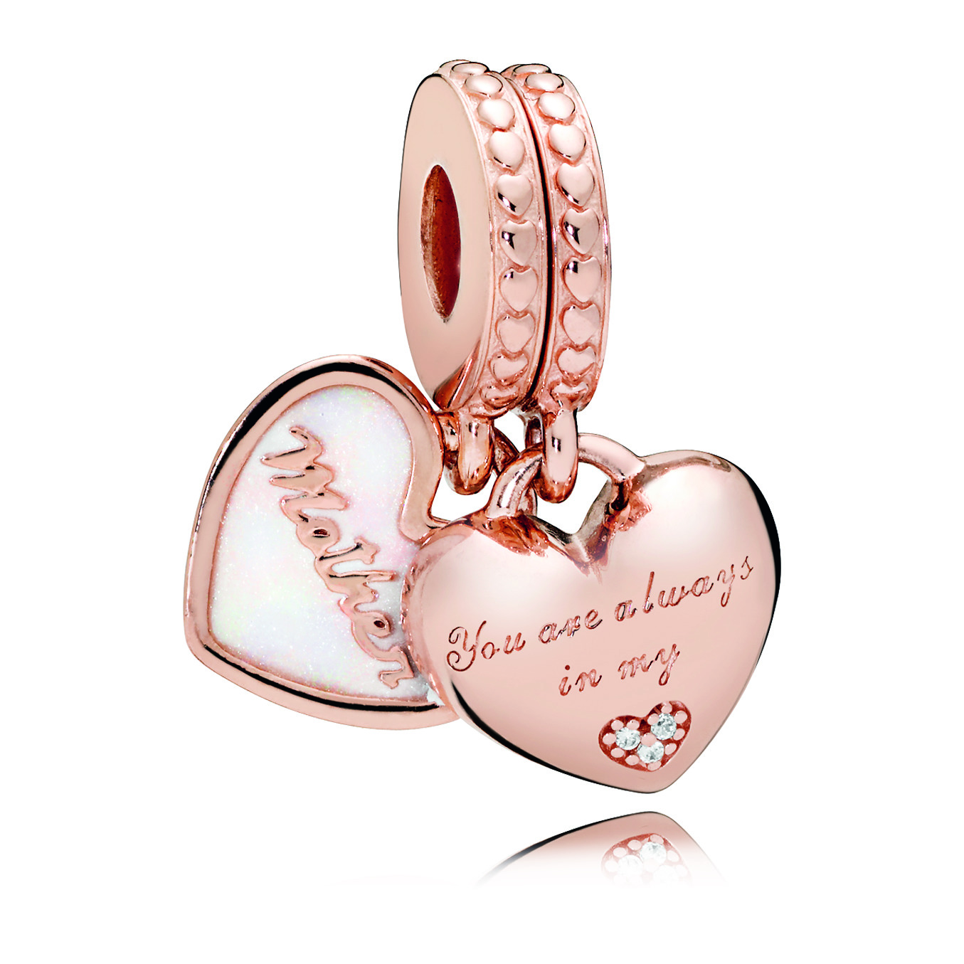 PANDORA Element 14 kt rose gold plated You`re Always in my Heart 782072EN23
