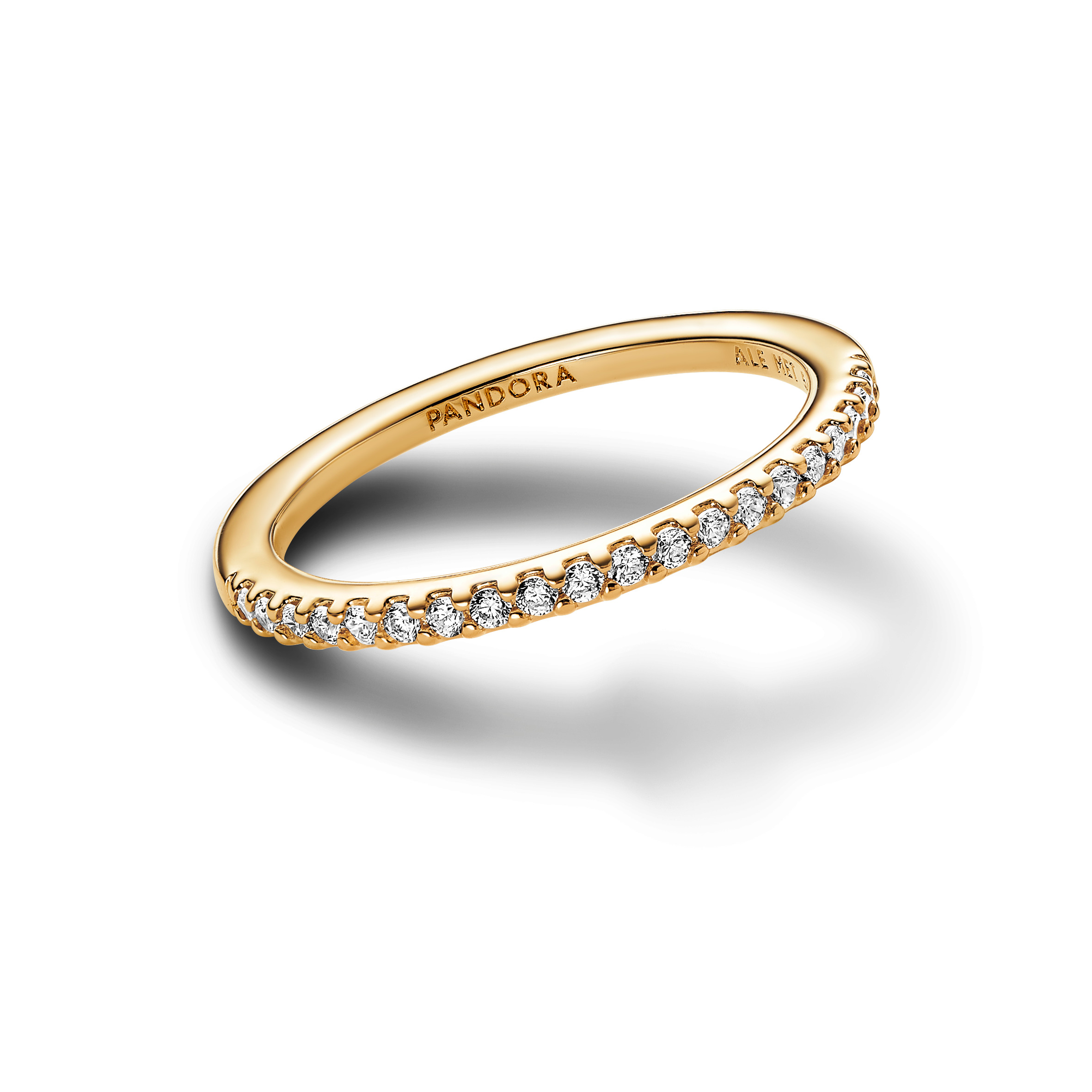 PANDORA Ring 14k gold plattiert Sparkling Band 162999C01