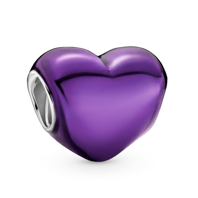 PANDORA Silberelement Metallic Purple Heart 799291C01