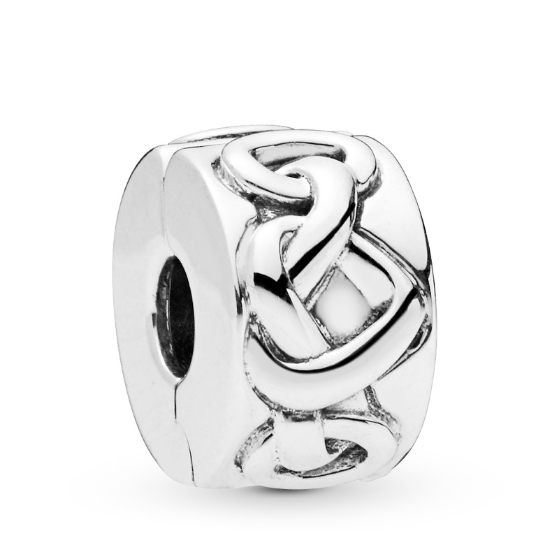 PANDORA Silberelement Clip Knotted Hearts 798035