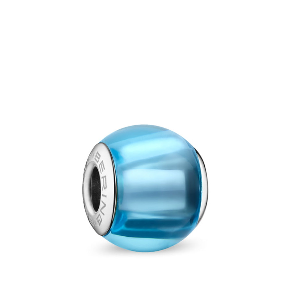 Bering Charm Edelstahl Kristallglas Blau Glory-3