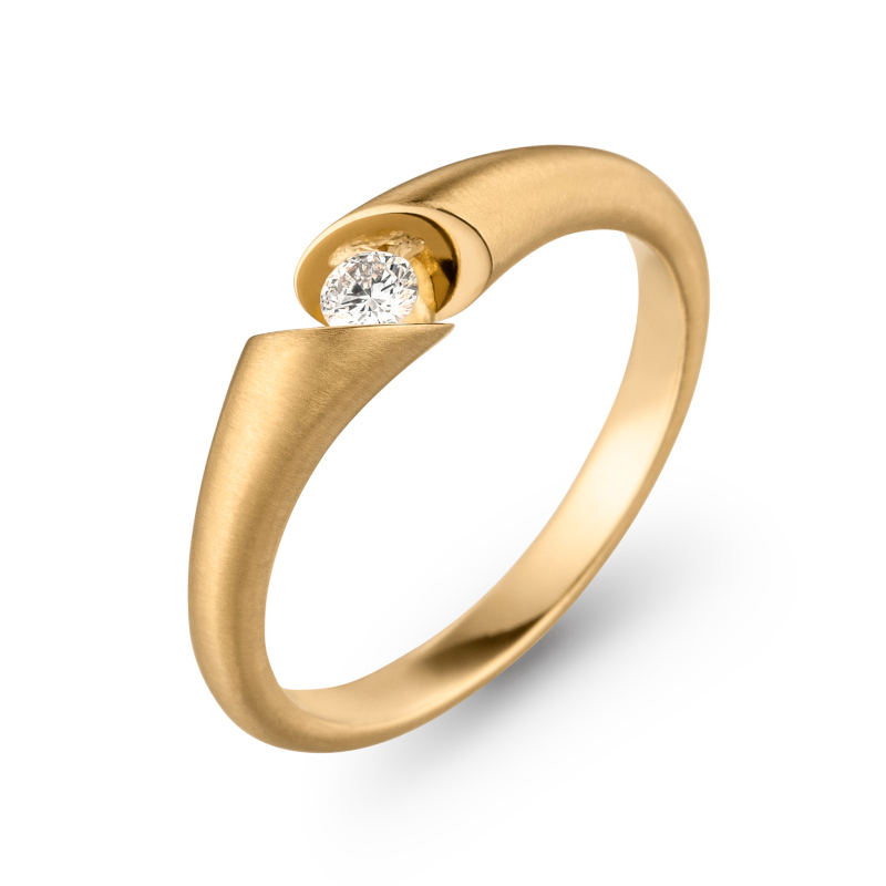 SCHAFFRATH Ring Calla 750/- Gold Brillant 0,110ct CALLA-an1