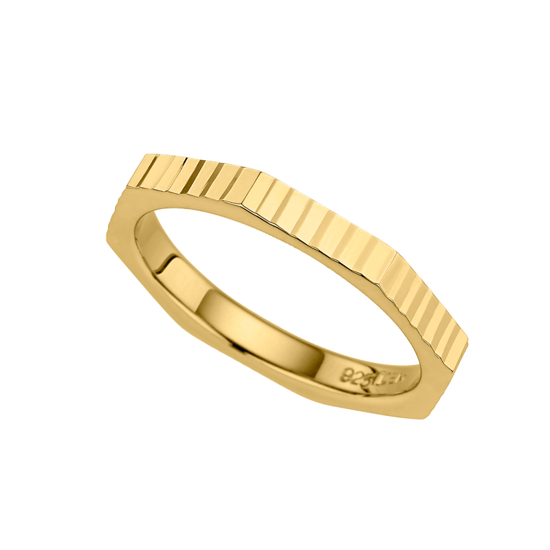 CEM Ring 925/- Silber Vergoldet S-01600R