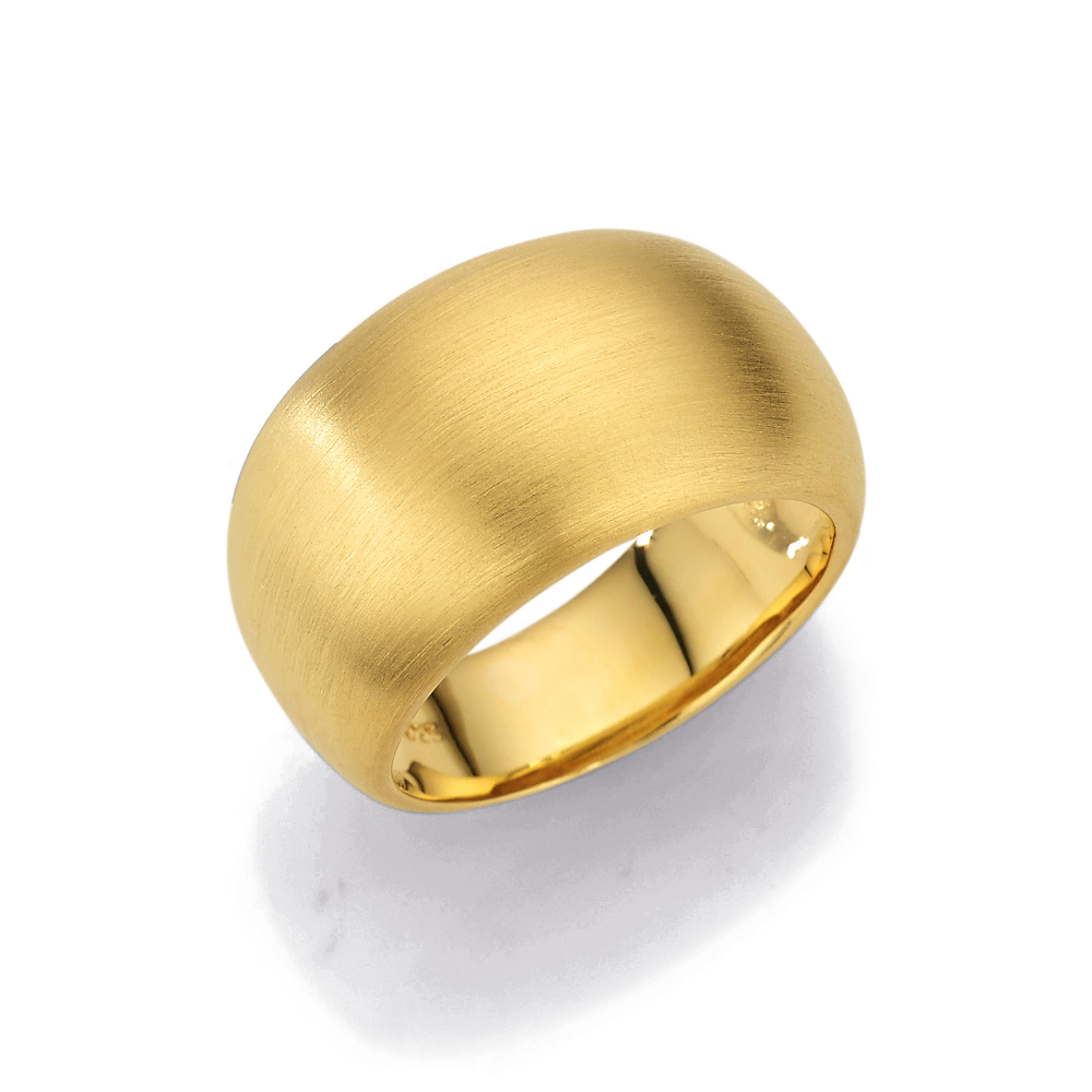 CEM Ring 925/- Silber Vergoldet Matt S-02331R