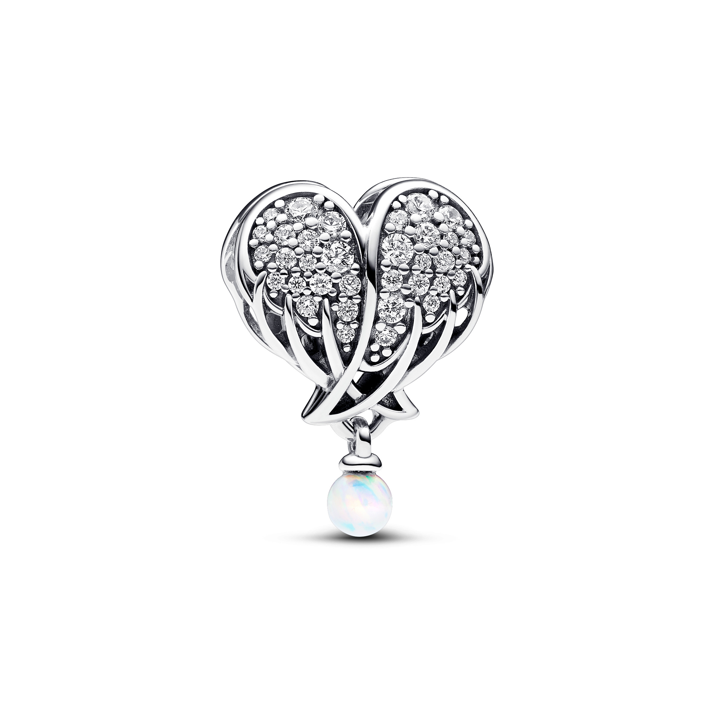 PANDORA Silberelement Sparkling Angel Wings & Heart 792980C01