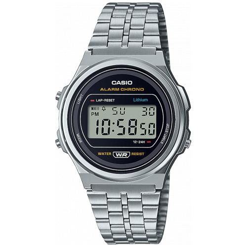 Casio Armbanduhr Vintage Collection Iconic Edelstahl A171WE-1AEF