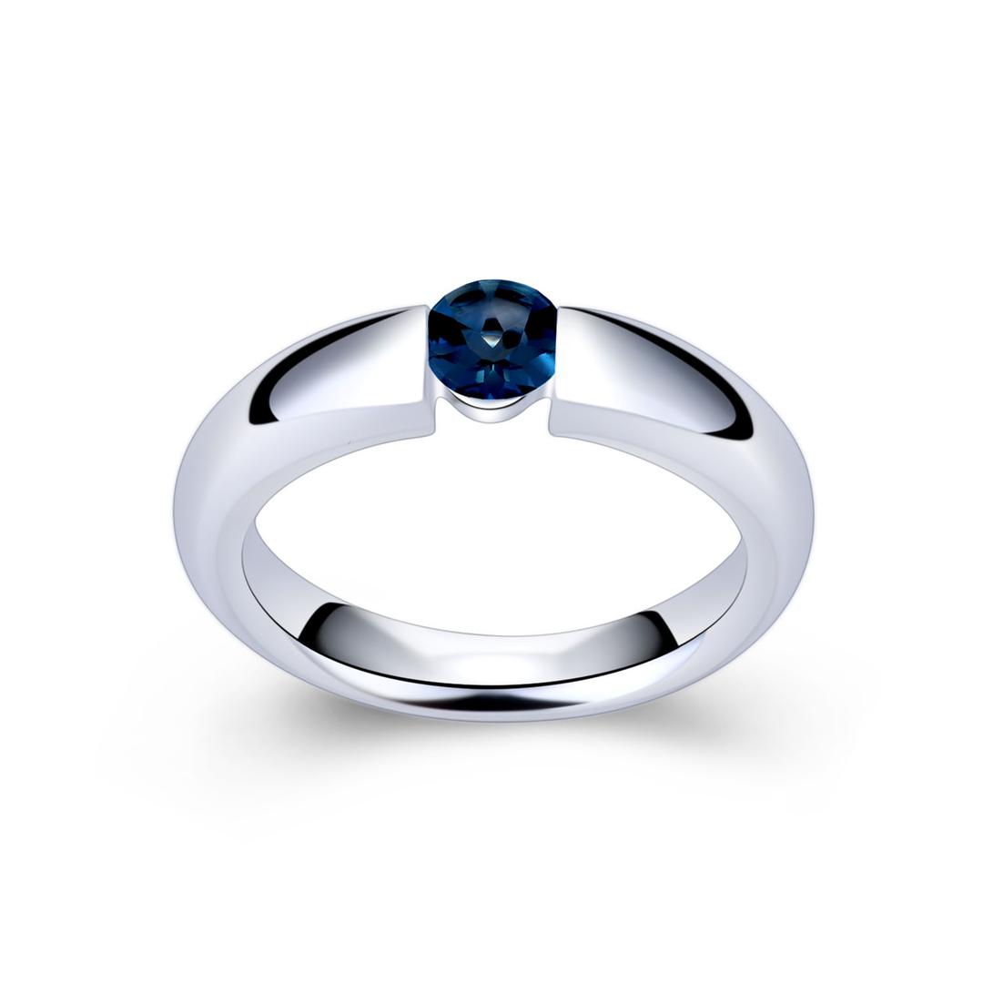 FRITSCH STERLING Ring 925/- Silber London Blue Topas 01230