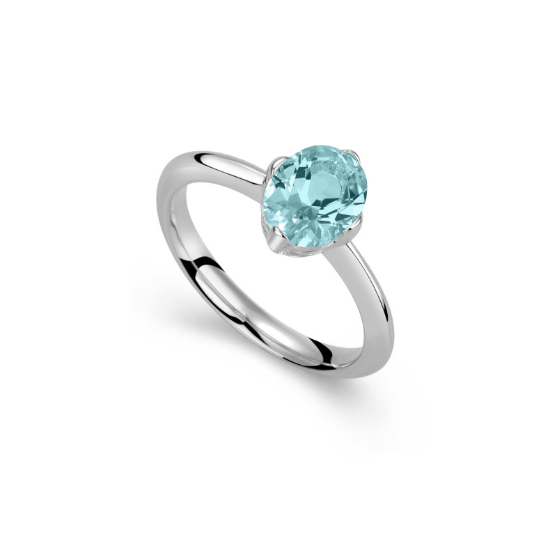 FRITSCH STERLING Ring 925/- Silber Sky Blue Topas 01216