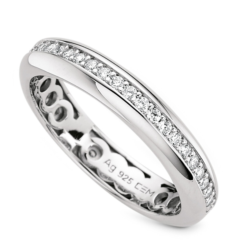 CEM Ring 925/- Silber Zirkonia S-00596R