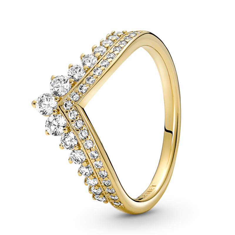 PANDORA Ring 14k gold plattiert Wish Tiara 167736C01