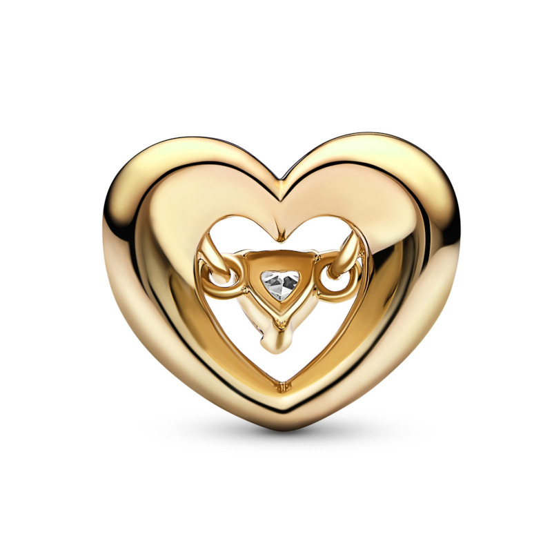PANDORA Element 14k gold plattiert Radiant Heart 762493C01