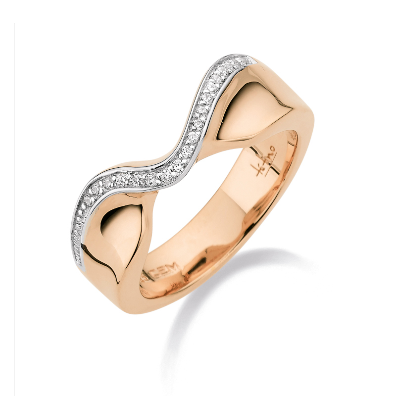 CEM Ring 925/- Silber Rosévergoldet Zirkonia S-01646R