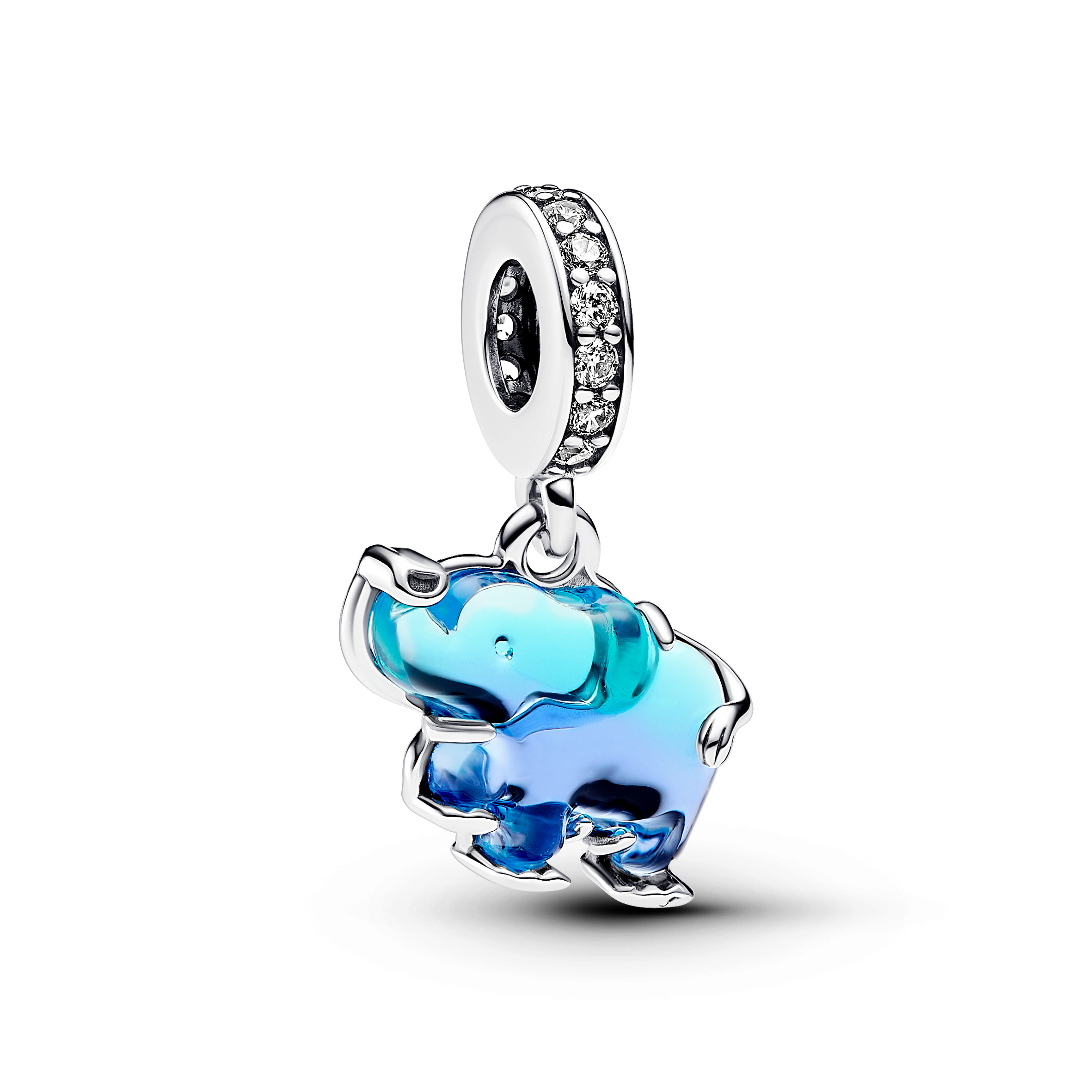 PANDORA Silberelement Blue Murano Glass Elephant 793339C01