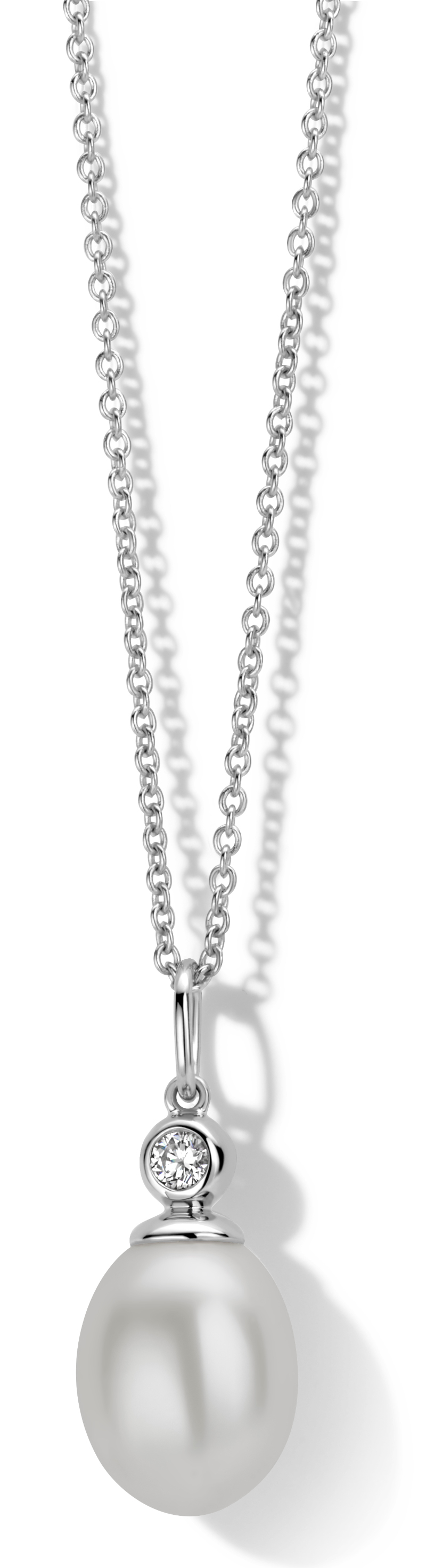 SPIRIT ICONS Collier Figaro Pearl Silber 10941-45