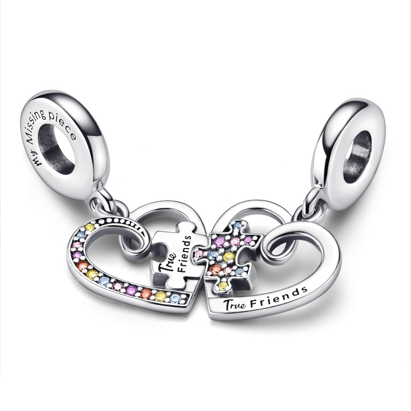 PANDORA Silberelement Puzzle Piece Hearts 792239C01