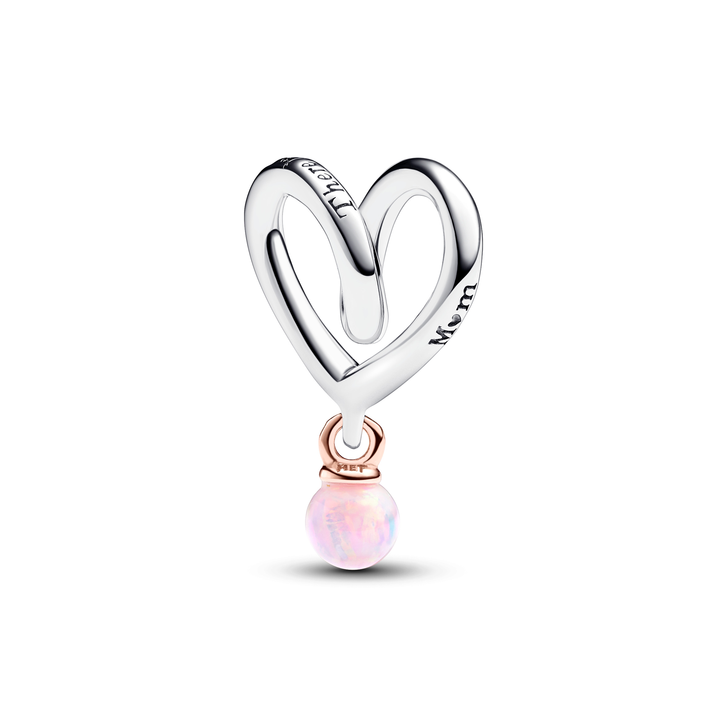 PANDORA Silberelement Two-Tone Wrapped Heart 783242C01