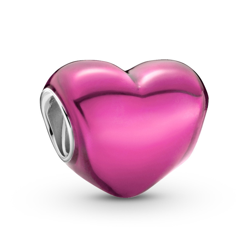 PANDORA Silberelement Metallic Pink Heart 799291C03