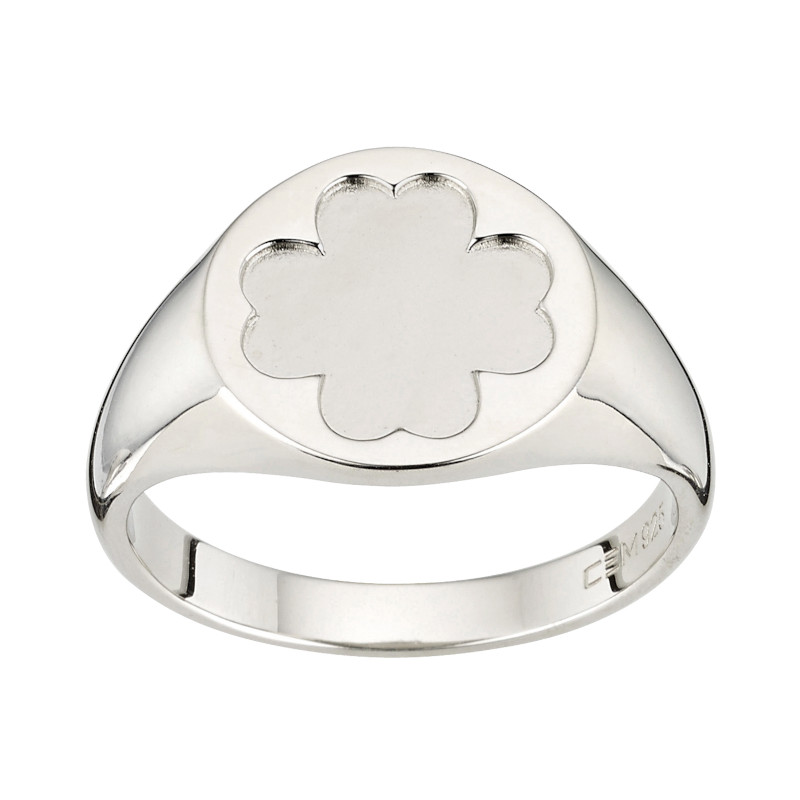 CEM Ring 925/- Silber Kleeblatt S-01268R