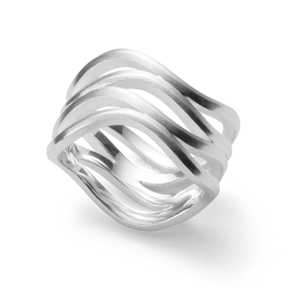 Bastian Inverun Ring 925/- Silber Rhodiniert 42071