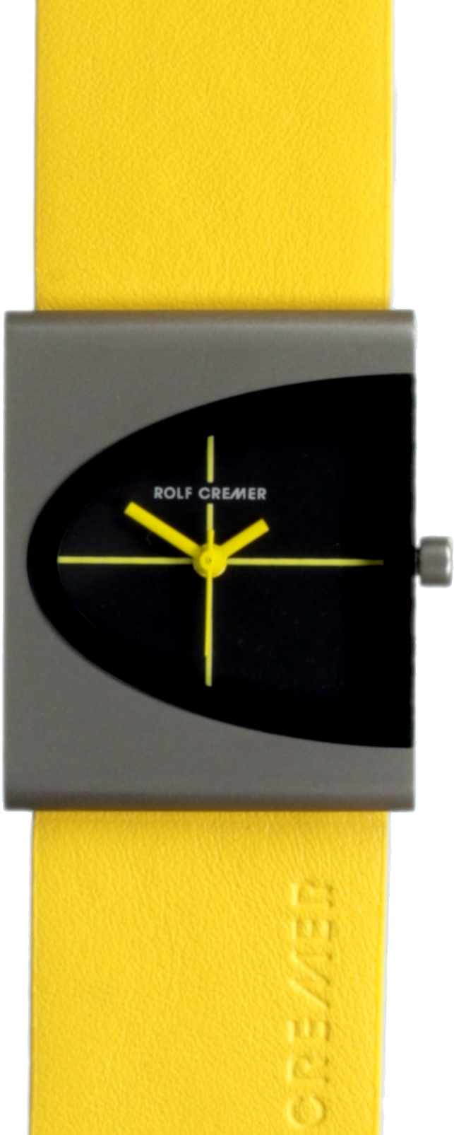 ROLF CREMER Armbanduhr ARCH Titan Lederband Gelb 505309