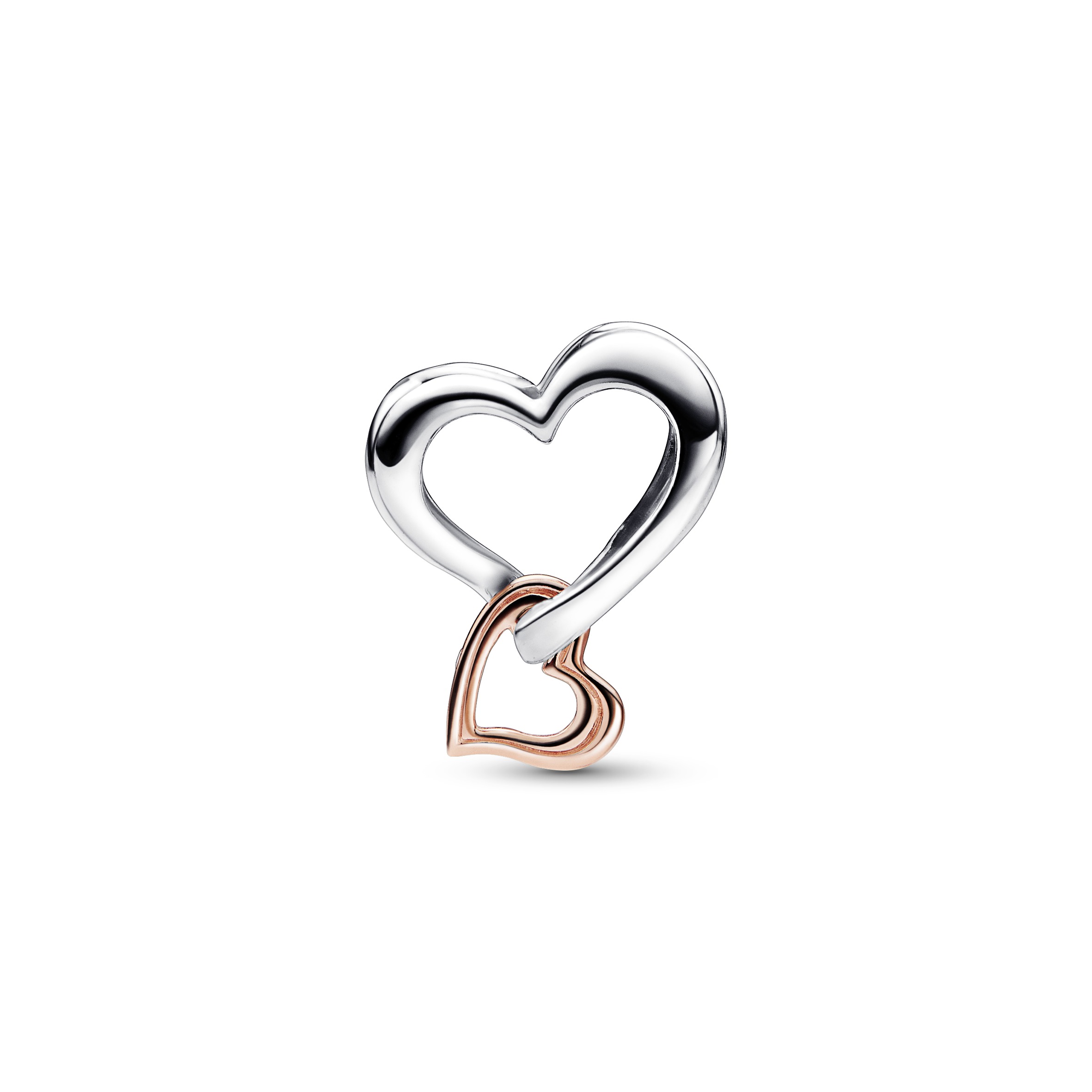 PANDORA Element Silber 14 kt rose gold plated Infinity Heart 782642C00