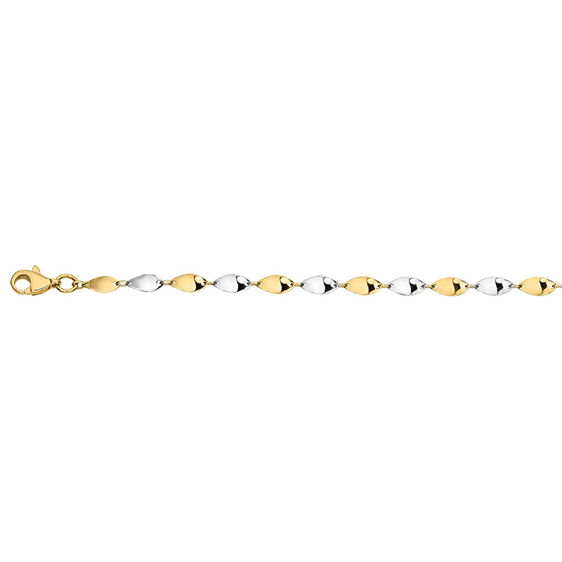 CEM Armband 333/-Gold Bicolor BAB306606