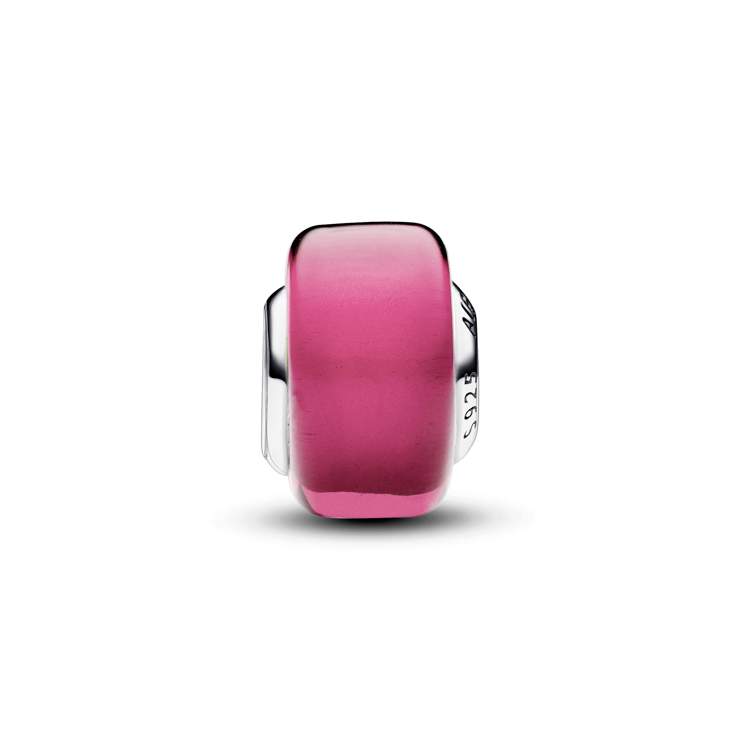 PANDORA Charm Silber Mini Pink Murano Glass 793107C00