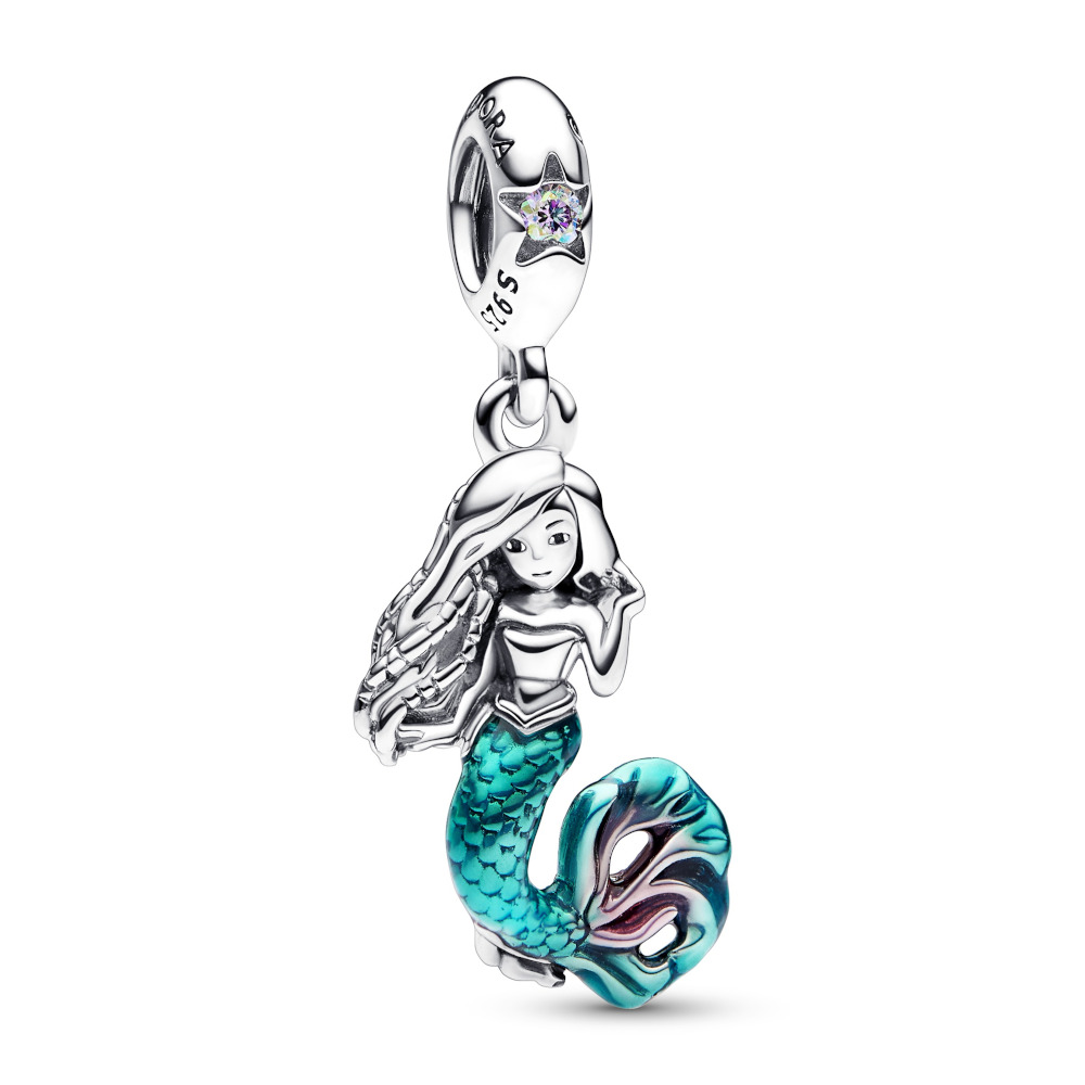 PANDORA Disney Silber Charm The Little Mermaid Ariel 792695C01