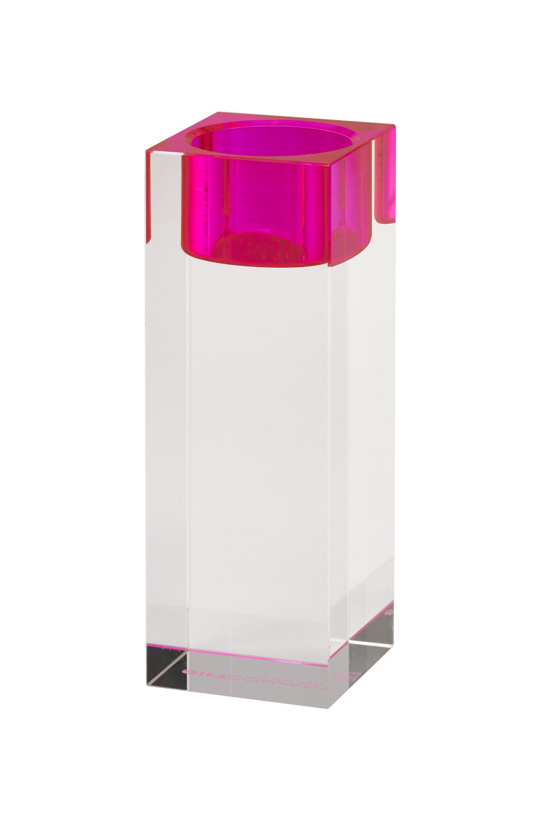 GIFTCOMPANY Teelichthalter SARI Kristallglas Pink Transparent 1127505013