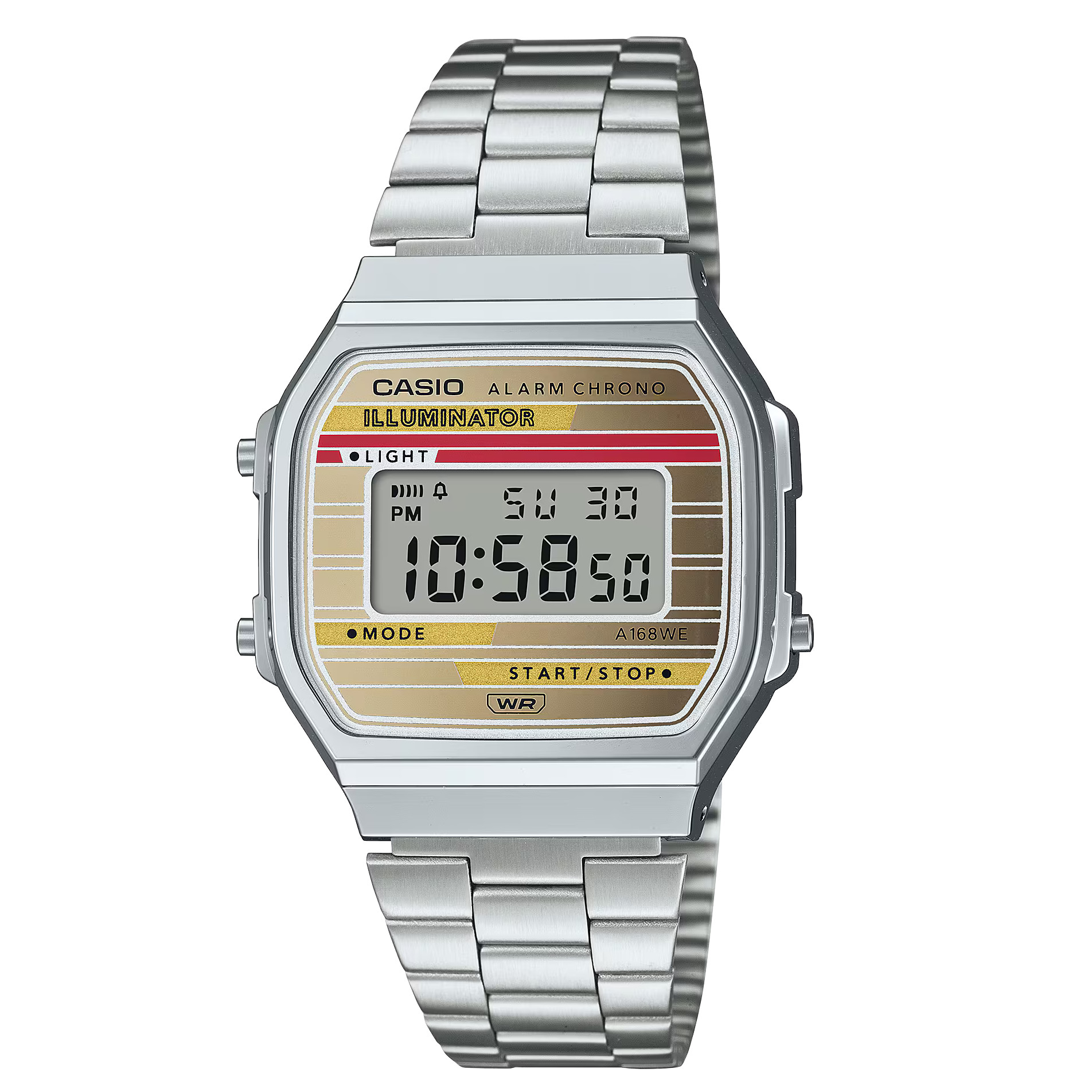 Casio Armbanduhr Vintage Iconic Collection Edelstahl A168WEHA-9AEF