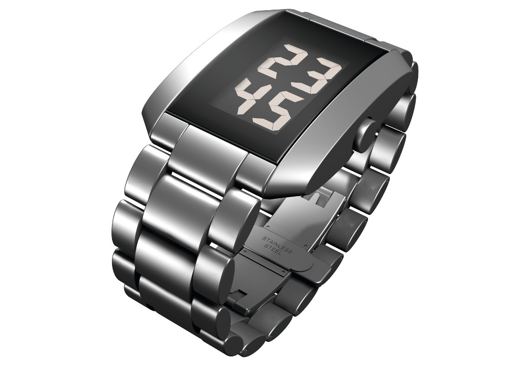 ROSENDAHL Armbanduhr Digital Watch III Small Edelstahl Metallband 43242