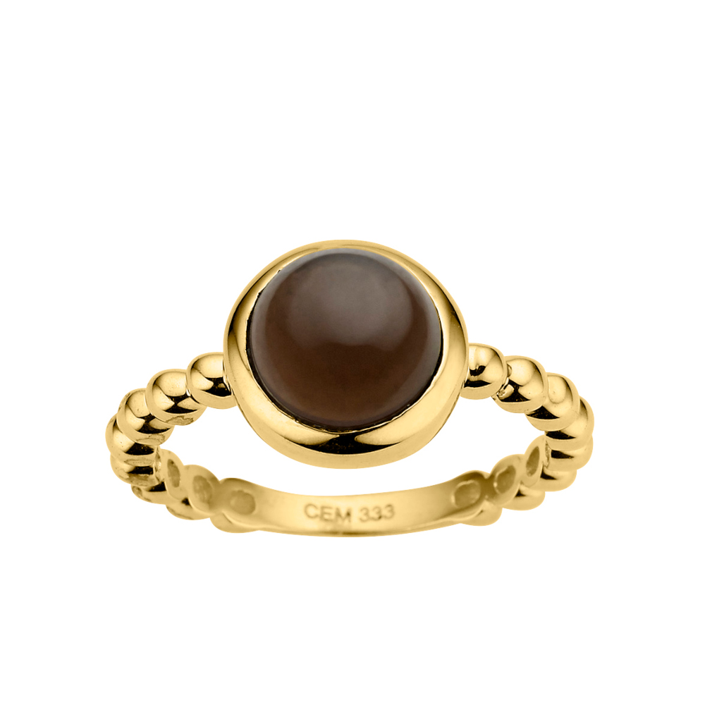 CEM Ring 333/- Gold Rauchquarz G3-01210R
