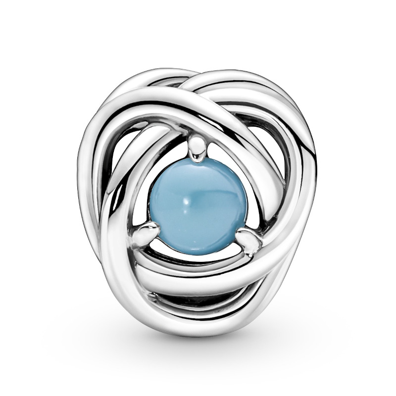 PANDORA Silberelement Turquoise Blue Eternity Circle 790064C02