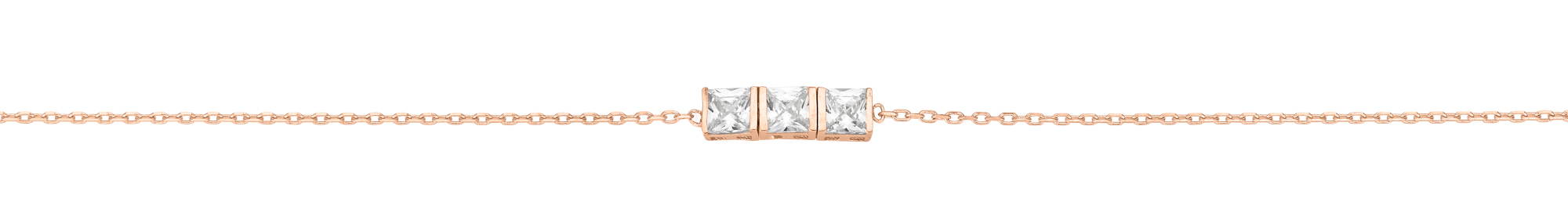 CEM Armband Silber Rosévergoldet Zirkonia BAS96335R