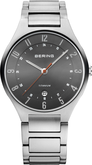 Bering Herrenuhr Titanium Silber 11739-772